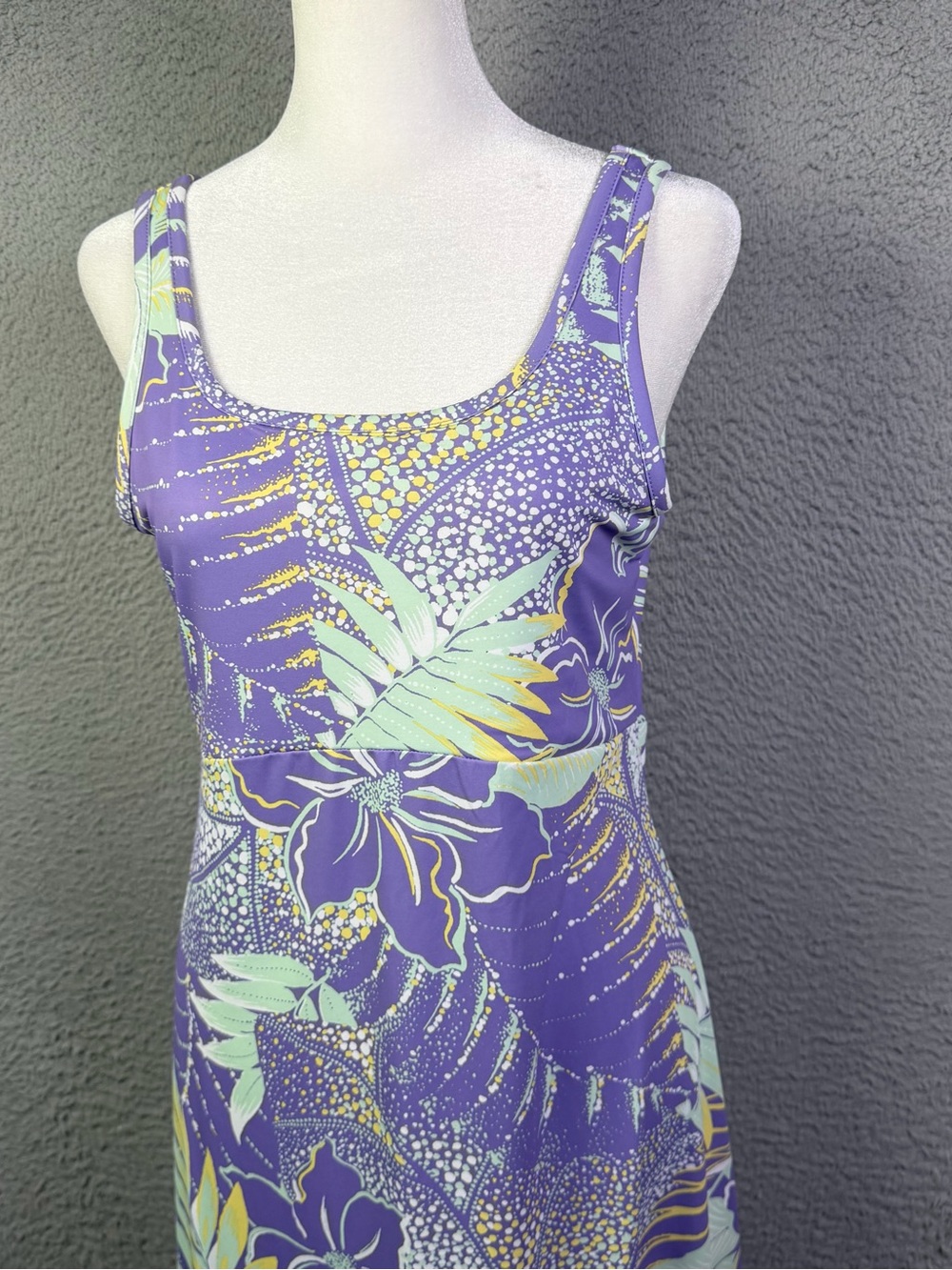 Columbia PFG Freezer III Dress Womens Medium Purple Tropical Sleeveless Outdoors - Picture 2 of 9